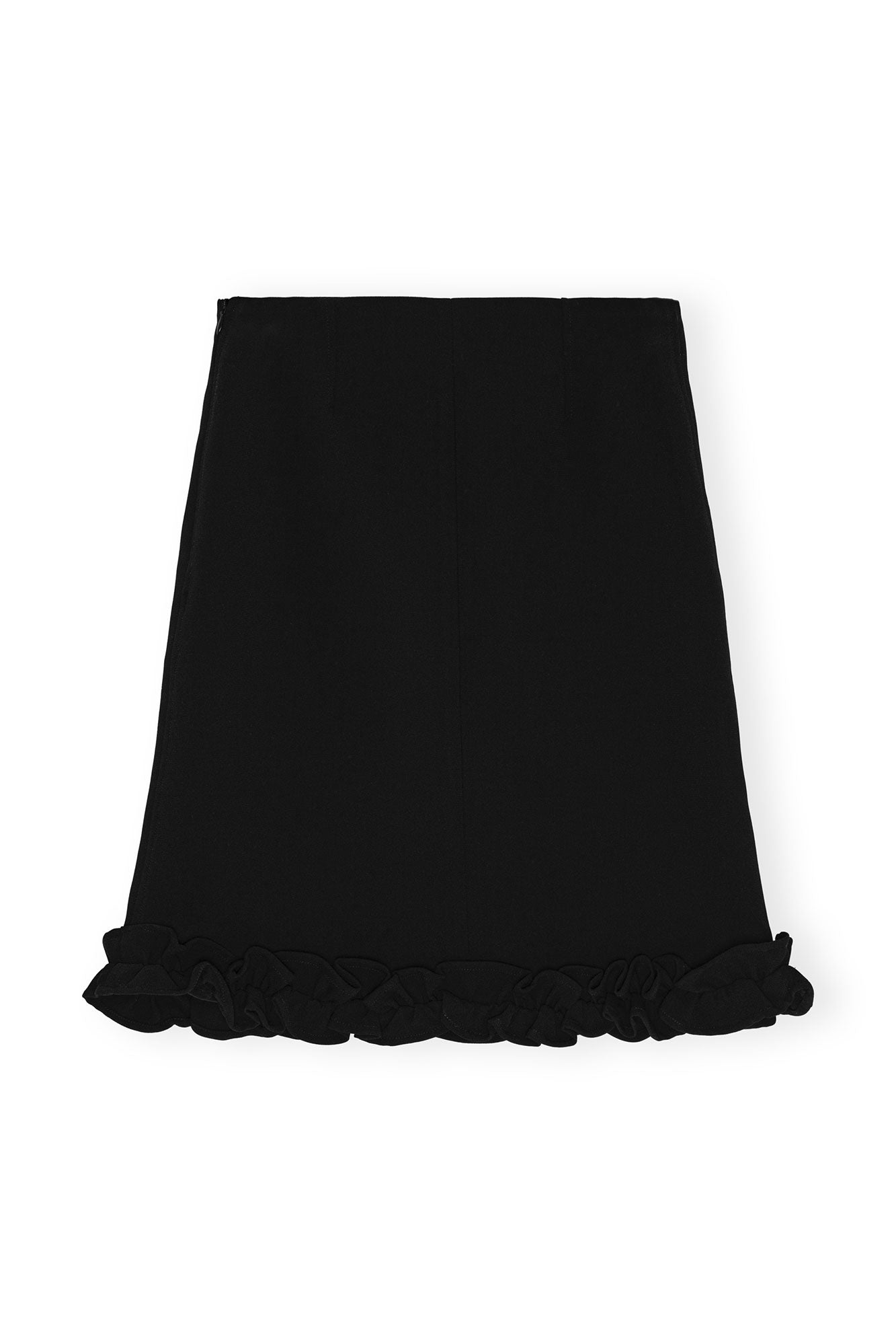 Bonded Crepe Skirt | Black