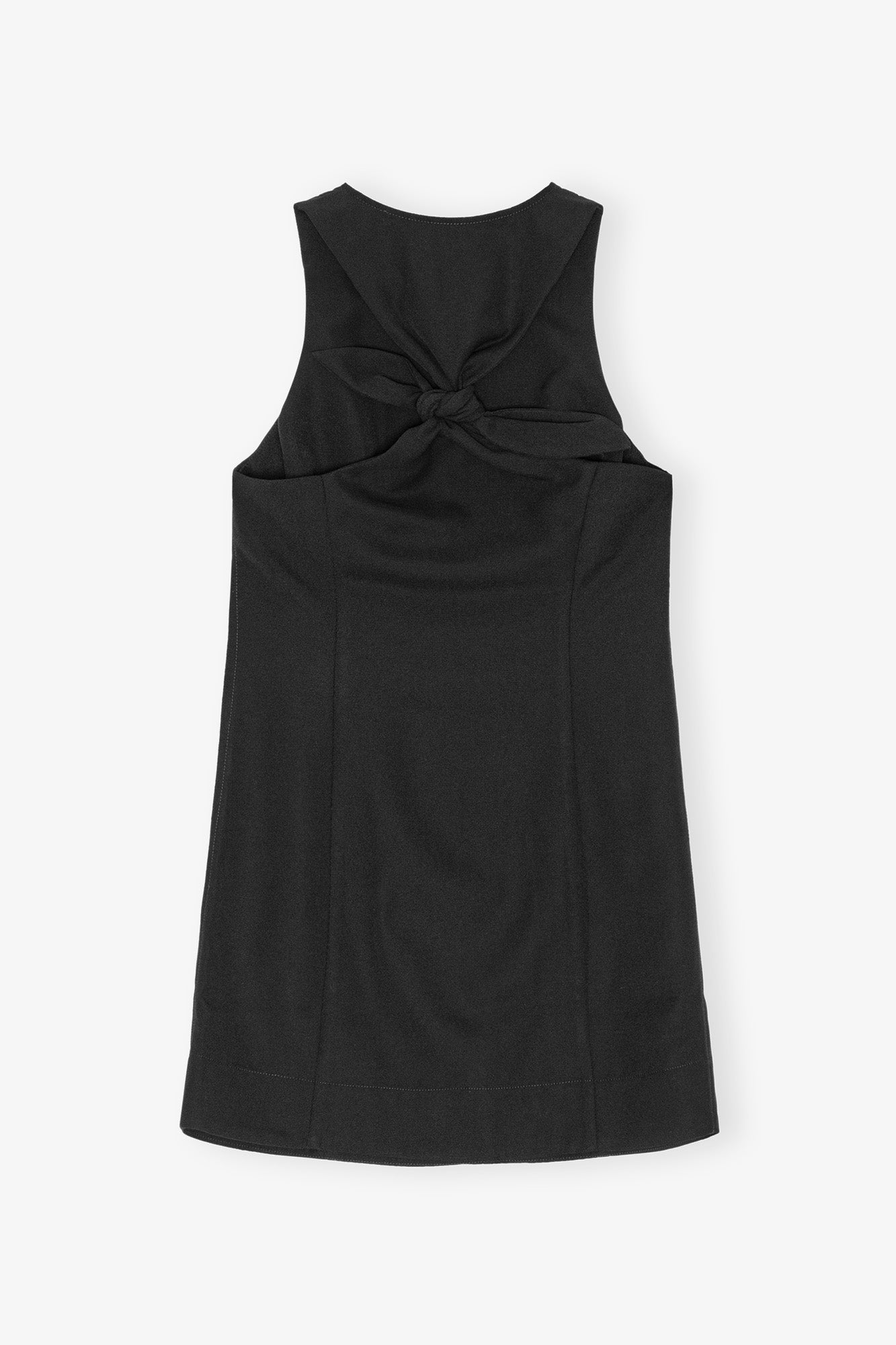 Light Twill Suiting Mini Dress | Black