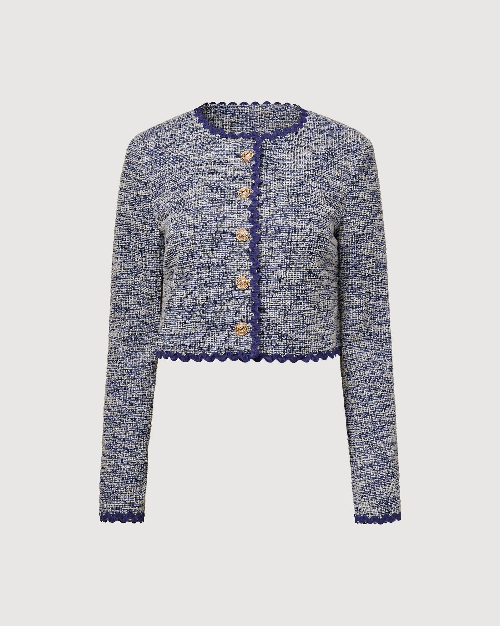 Tweed Jacket | Light Blue