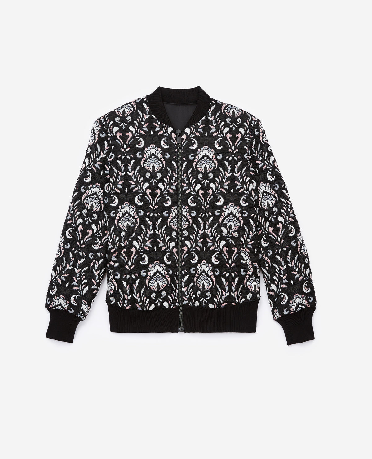 Jacquard Foliage Bomber Jacket | Women | Multicolorlor