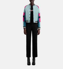 Short Jacket With Multicoloured Patchwork | Women | Celadon