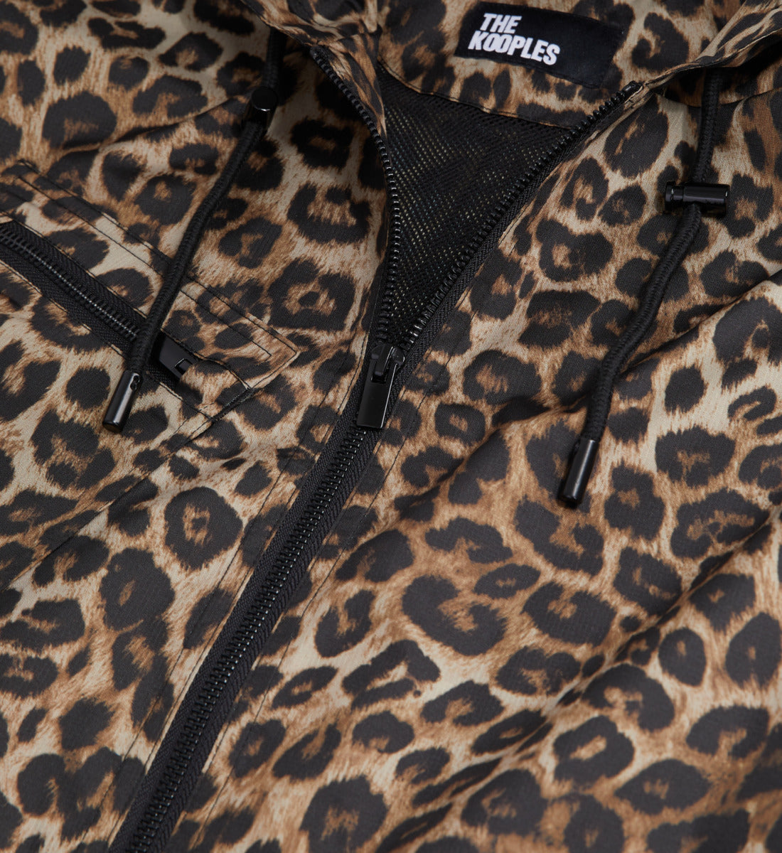 Printed Hooded Windbreaker Jacket | Women | Leopard