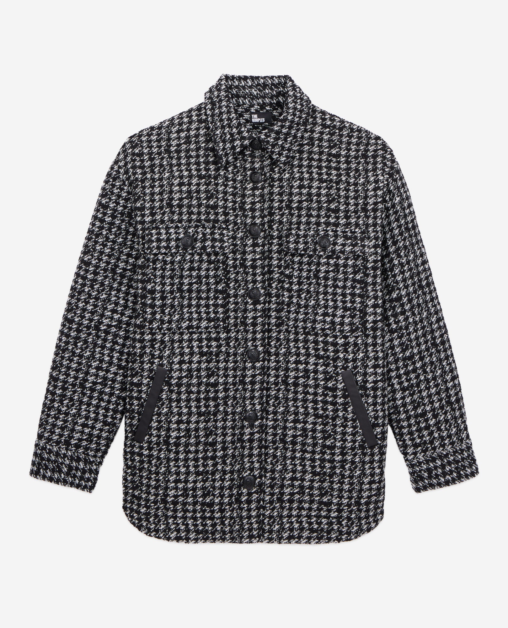 Tweed Overshirt Jacket | Women | Black x White