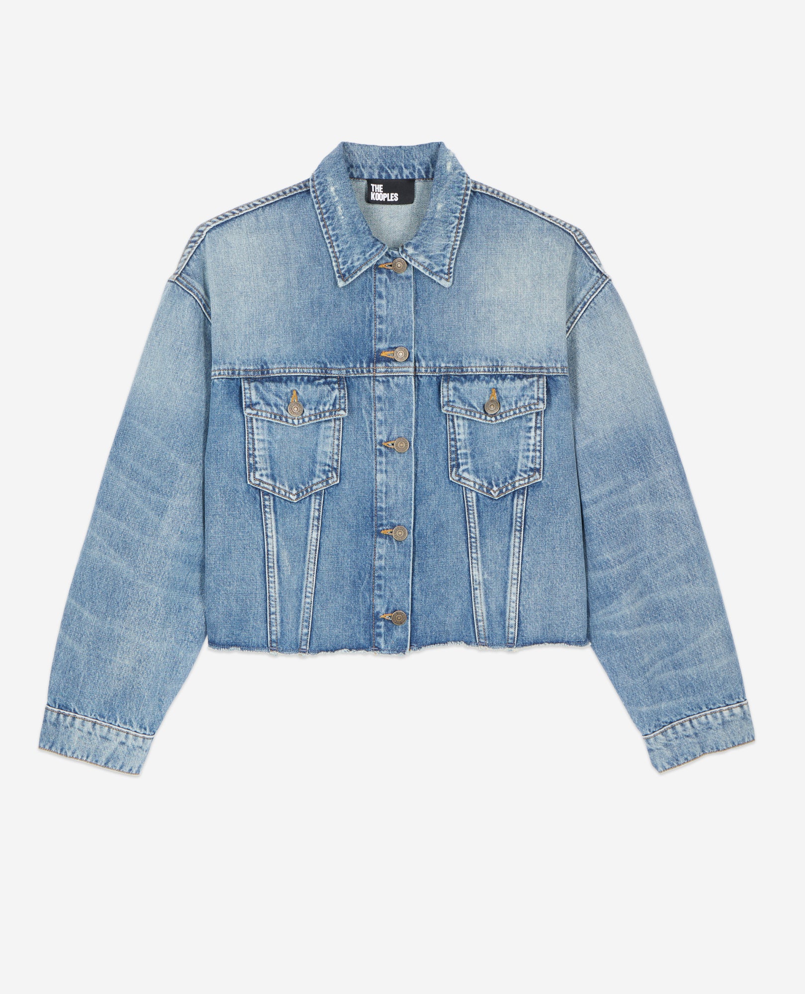 Short Denim Jacket | Women | Medium Blue