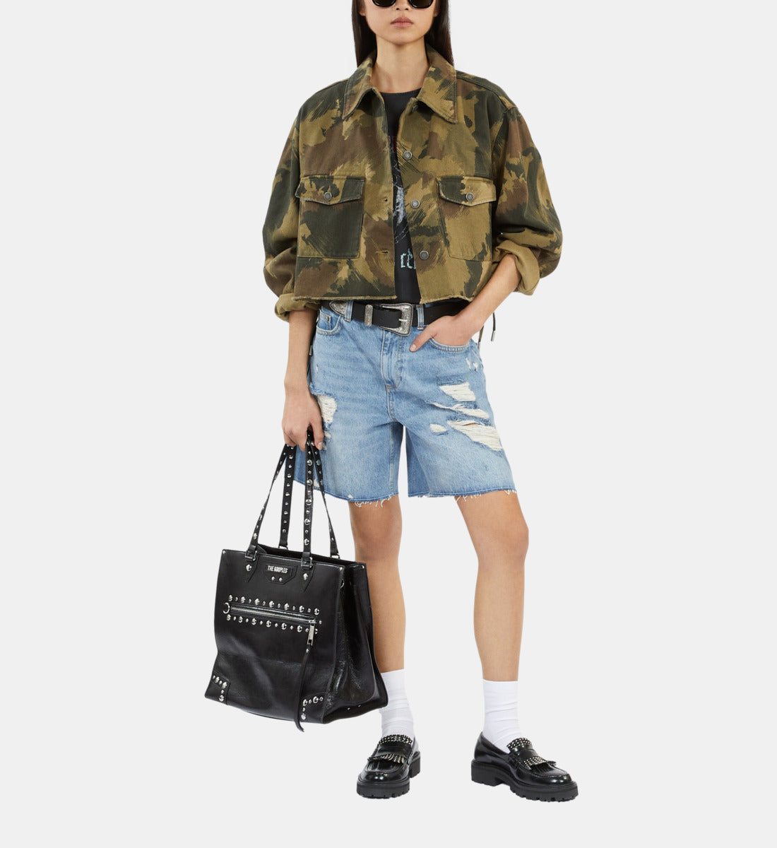 Short Denim Jacket | Women | Camouflage