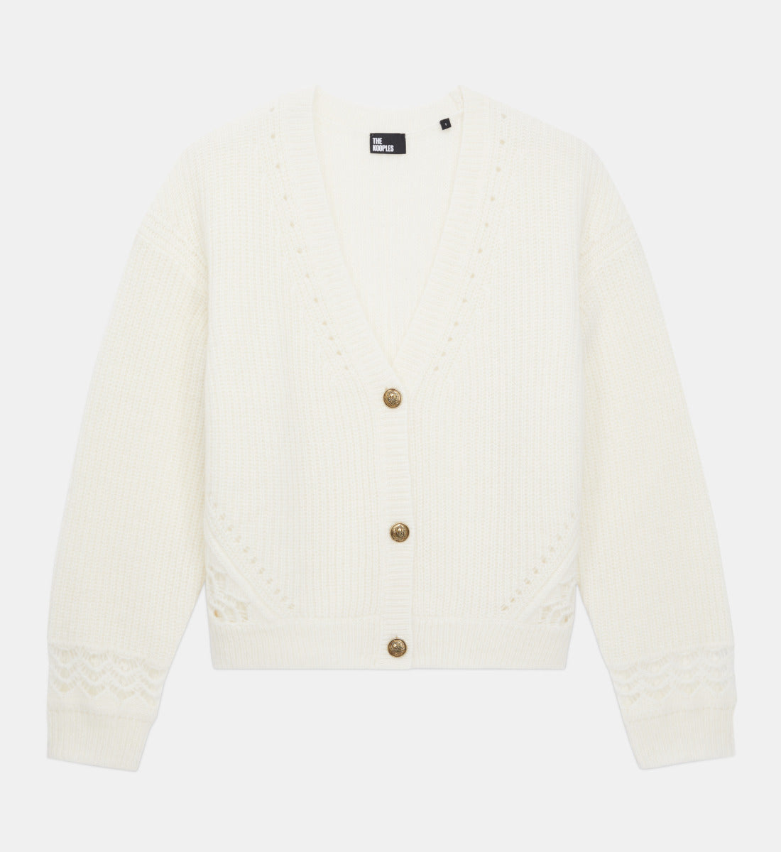 Wool-Blend Cardigan | Women | Ecru