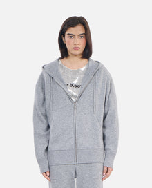 Wool And Cashmere Hoodie | Women | Middle Grey Mel