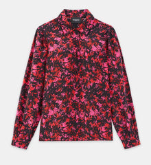 Fitted Red And Patterned Shirt | Women | Pink