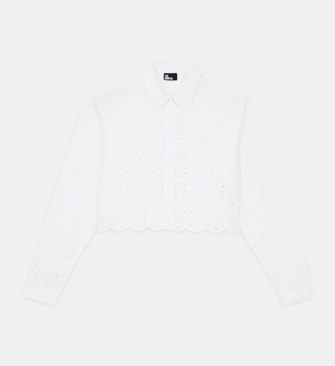 Short Shirt With Broderie Anglaise | Women | White