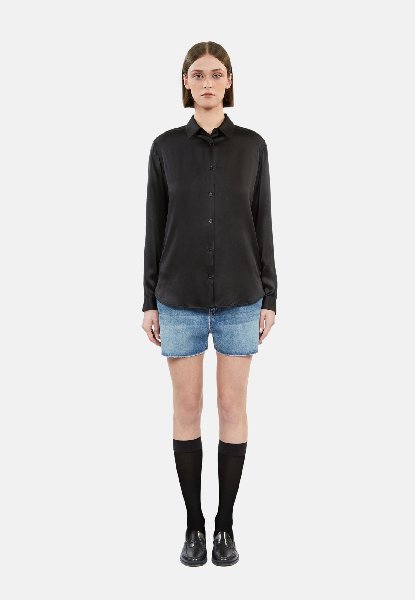 Silk Shirt | Women | Black