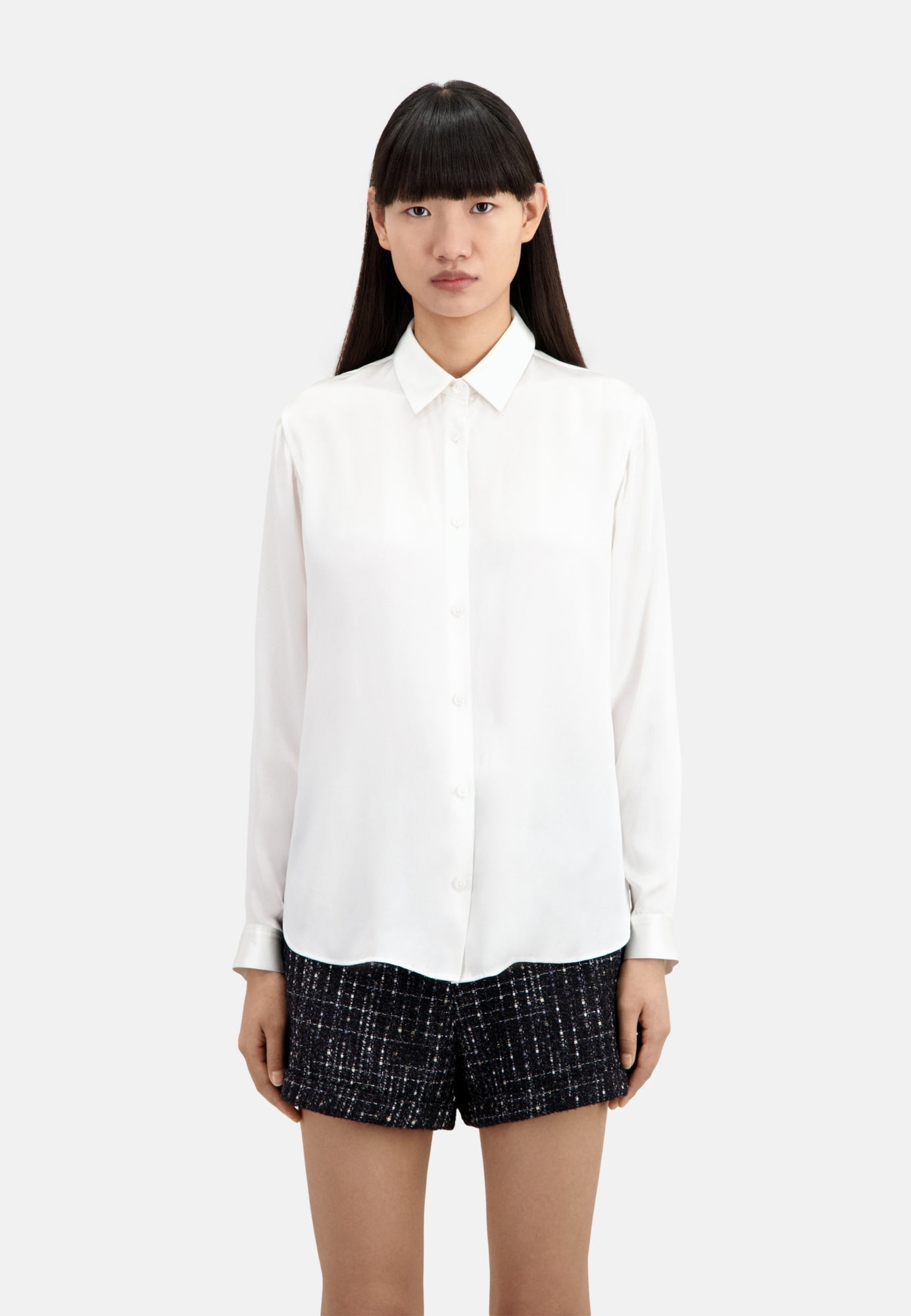 Silk Shirt | Women | Ecru