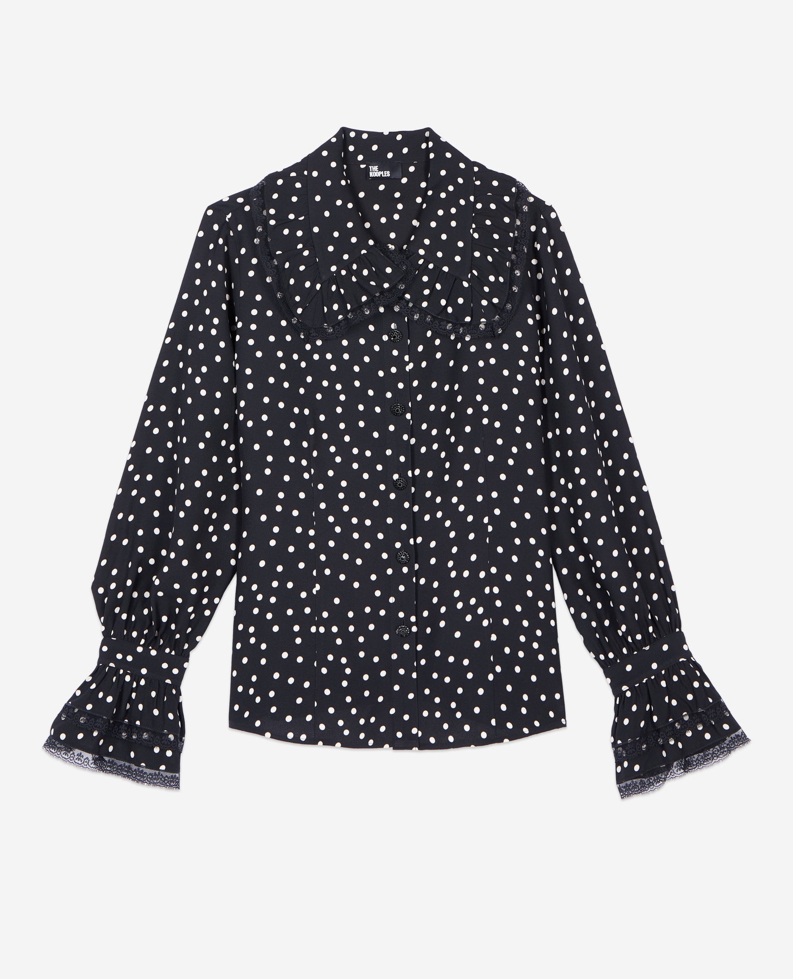 Polka Dot Shirt | Women | Black x White