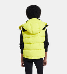 Sleeveless Down Jacket | Women | Yellow Fluo