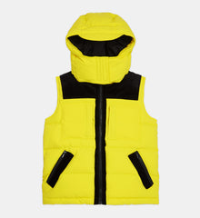 Sleeveless Down Jacket | Women | Yellow Fluo