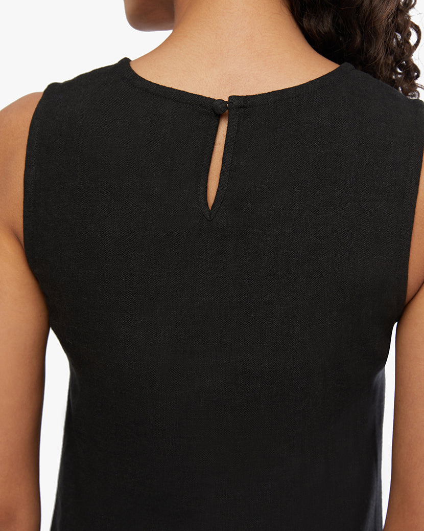 A-line Muscle Dress | Black