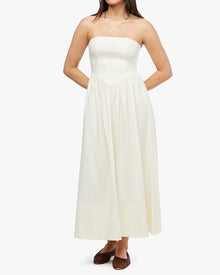 Corset Maxi Dress | Antique White