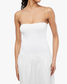 Ribbed Cotton Midi Dress | White (V2)