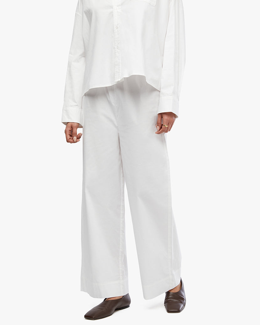 Tie Waist Pant | Classic White