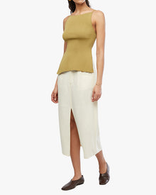 High Straight Neck Top | Willow