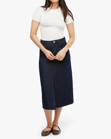 Fitted Crew Neck Top | White