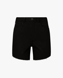 High Rise Flare Short | Black