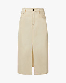 Front Slit Skirt | Antique White