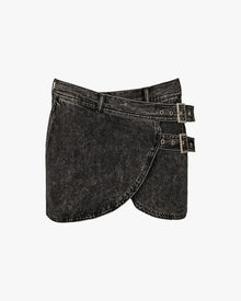 Wrap Skirt | Acid Wash