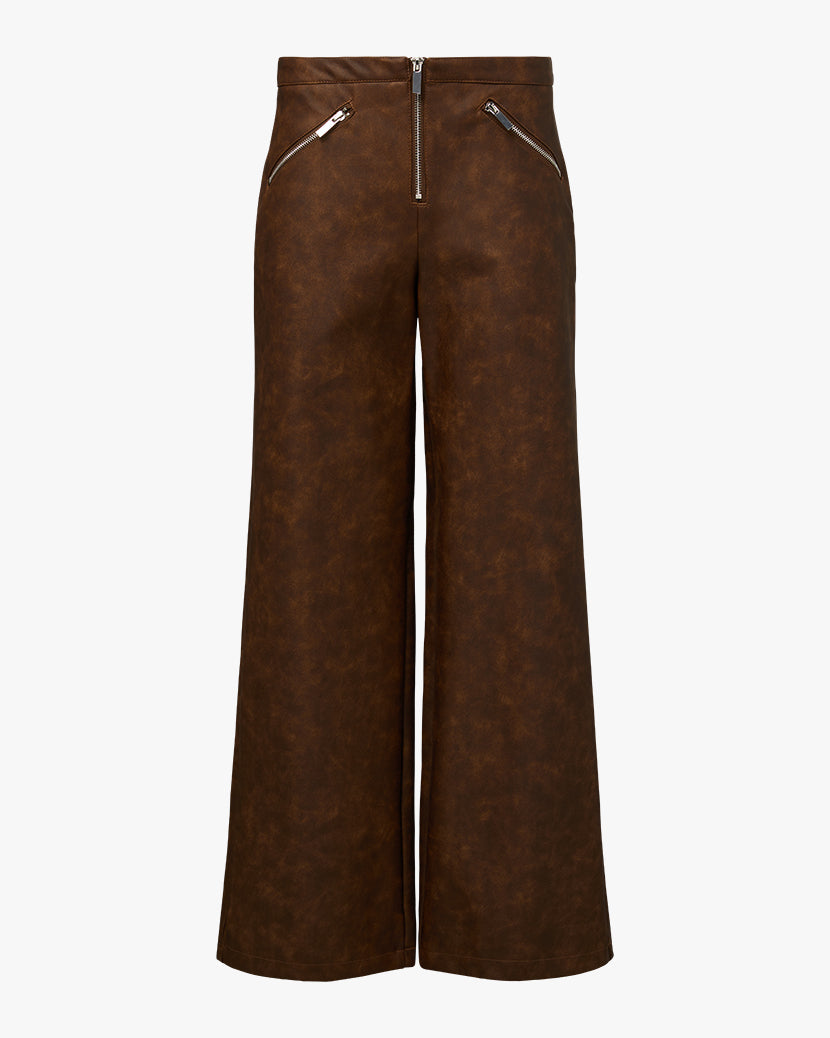 Zipper Fly Pant | Patina Dark Brown