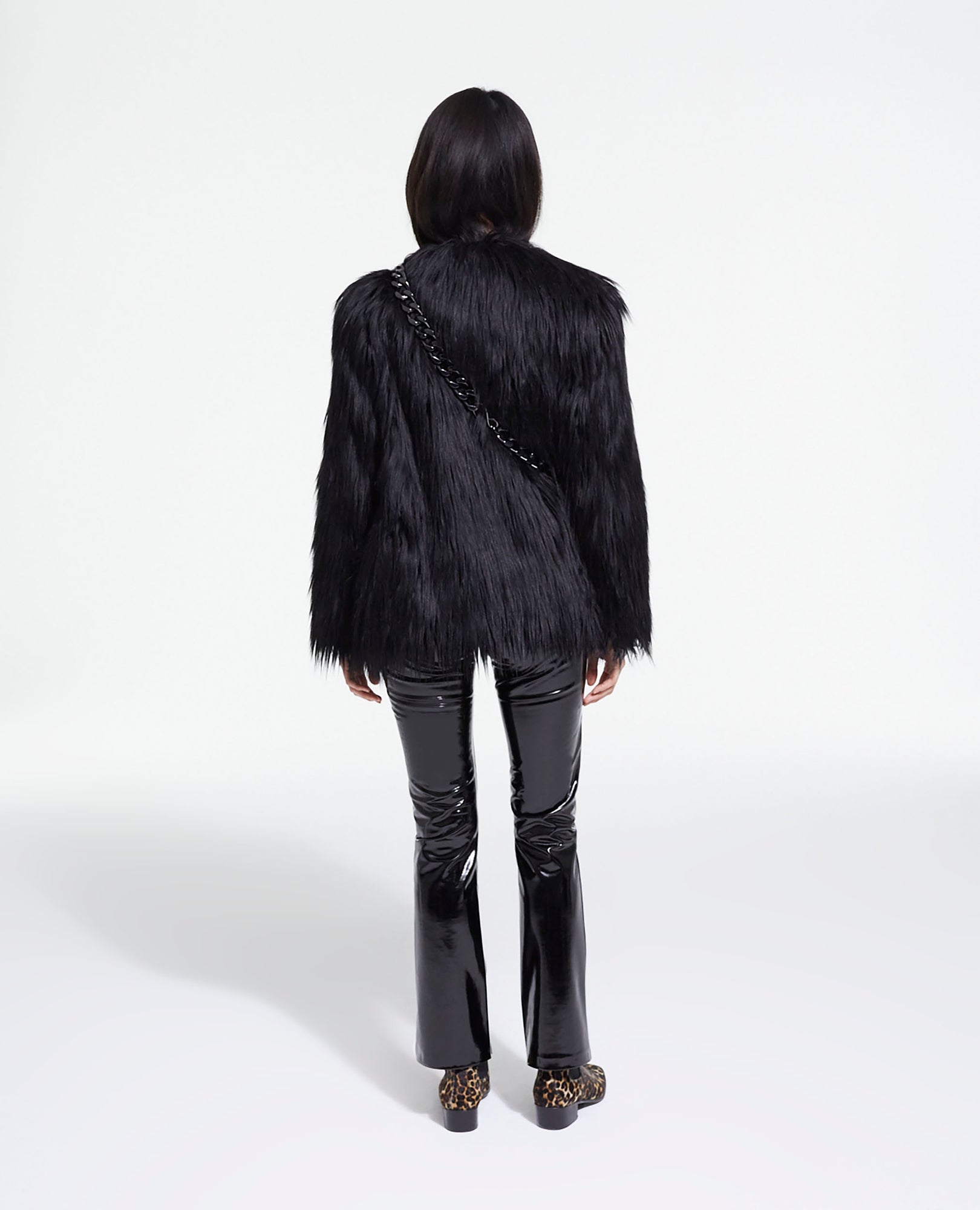 Faux Fur Coat | Women | Black