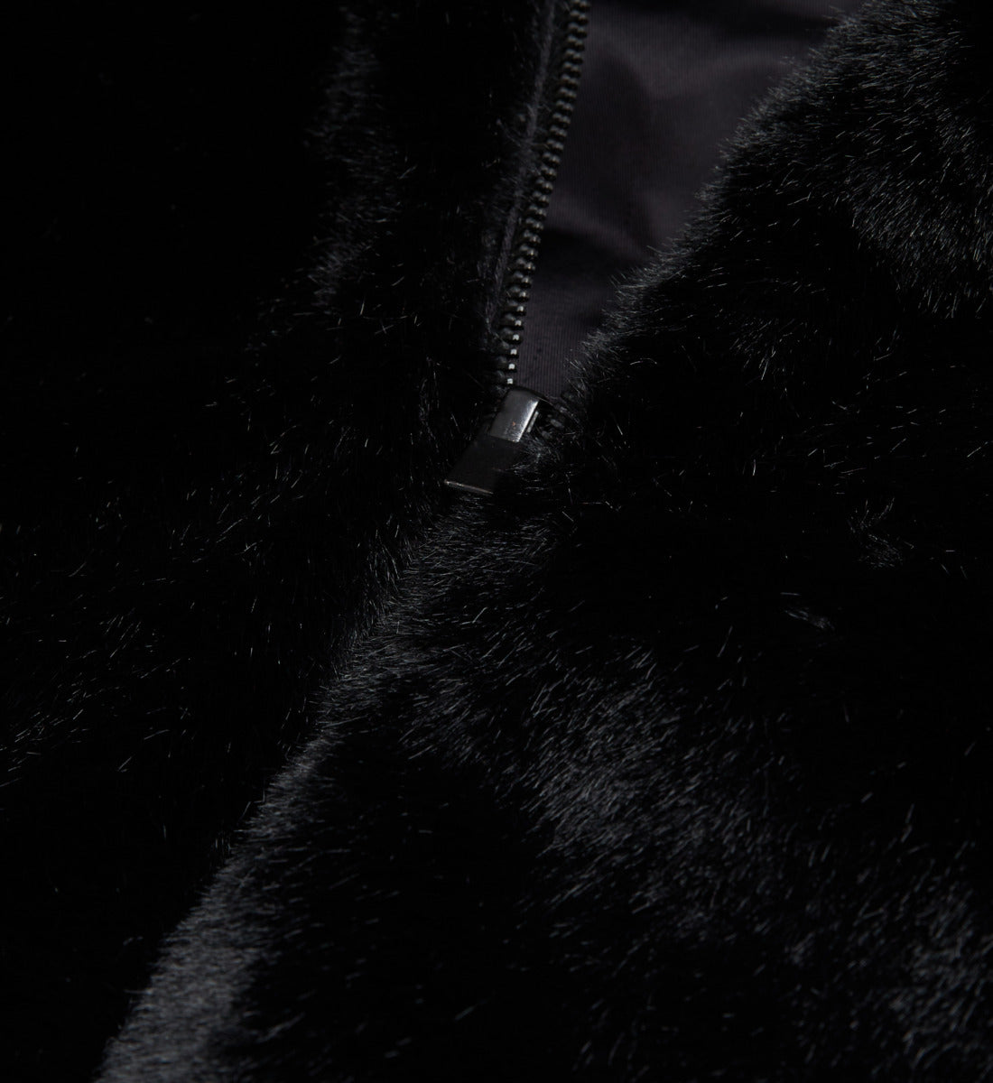 Faux Fur Coat With Hood | Women | Black