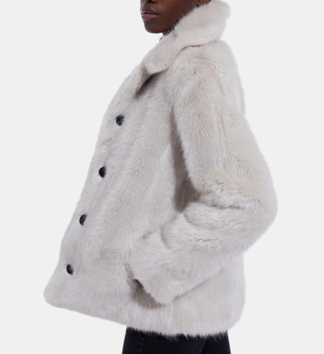 Faux Fur Coat | Women | White