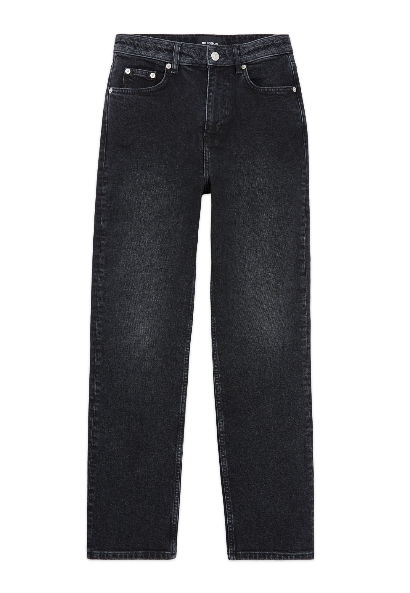 Cropped Straight Jeans | Women | Black Washed