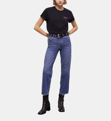 Straight-Cut Jeans | Women | Blue Denim