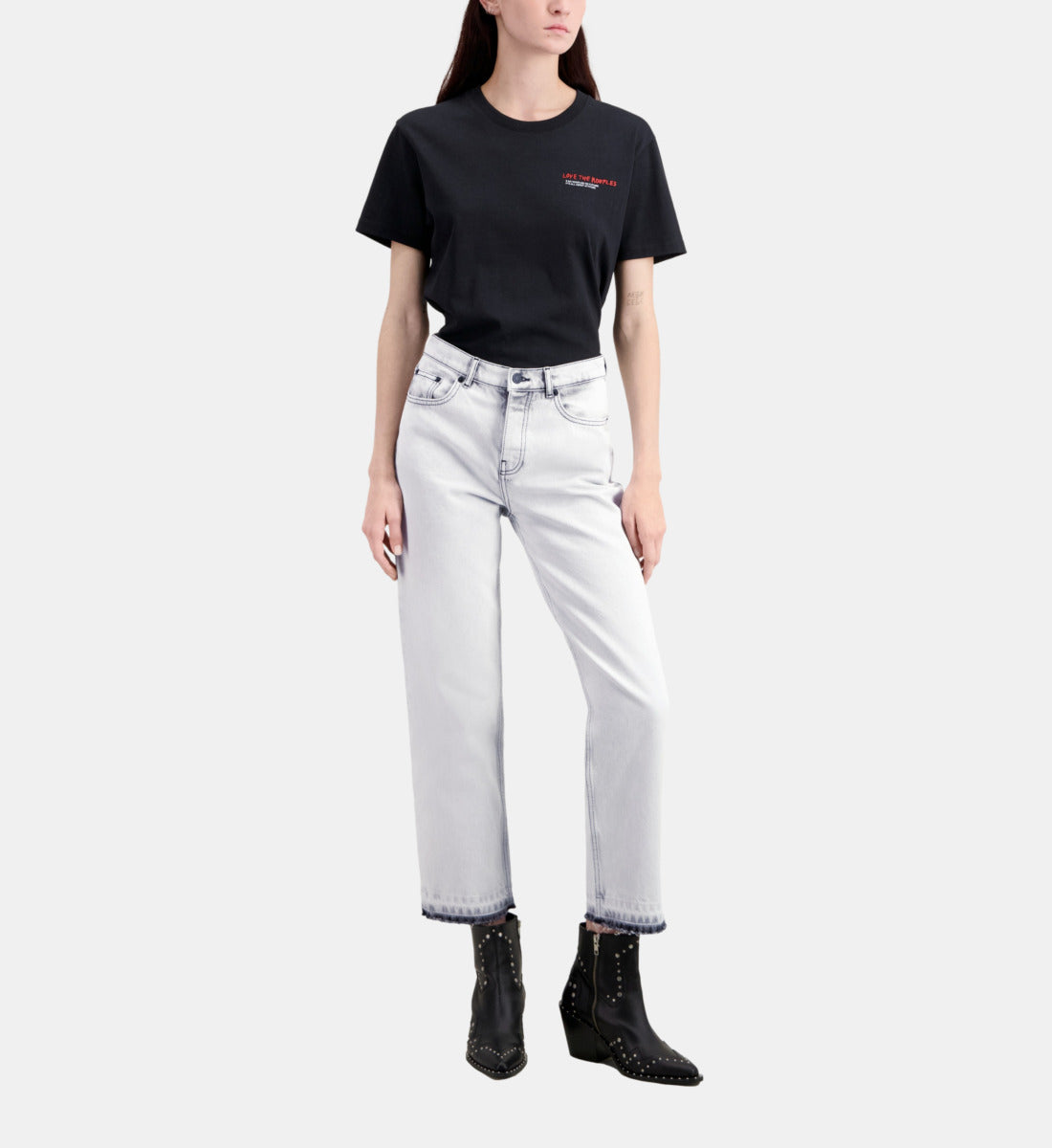 Straight Bleached Jeans | Women | White Bleach