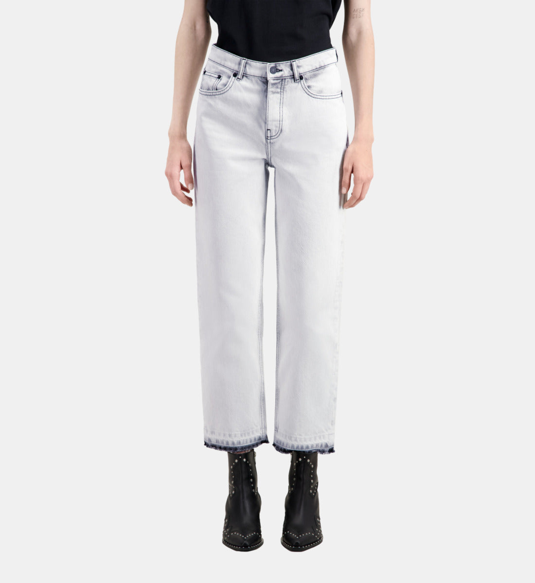 Straight Bleached Jeans | Women | White Bleach