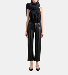 Leather Effect Trousers | Women | Black