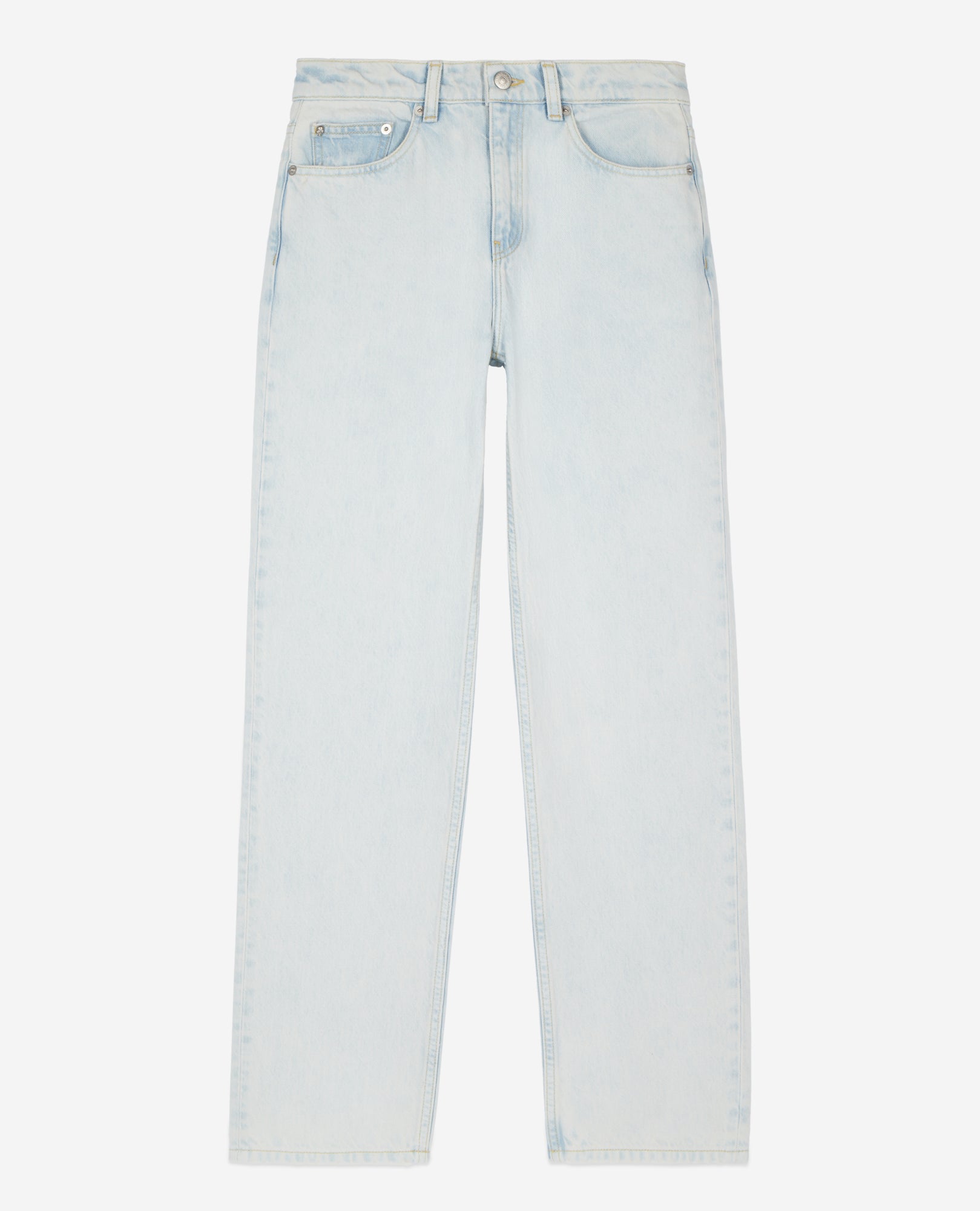 Faded Light Straight Jeans | Women | Blue Bleached x Navy