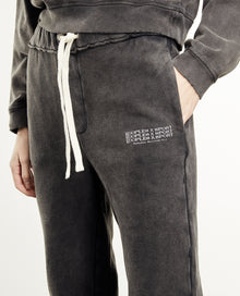 Faded Joggers With Stretch Waist | Women | Black Washed