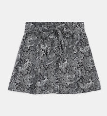 Short Printed Skirt | Women | Black x White