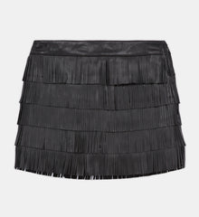 Short Leather Skirt | Women | Black