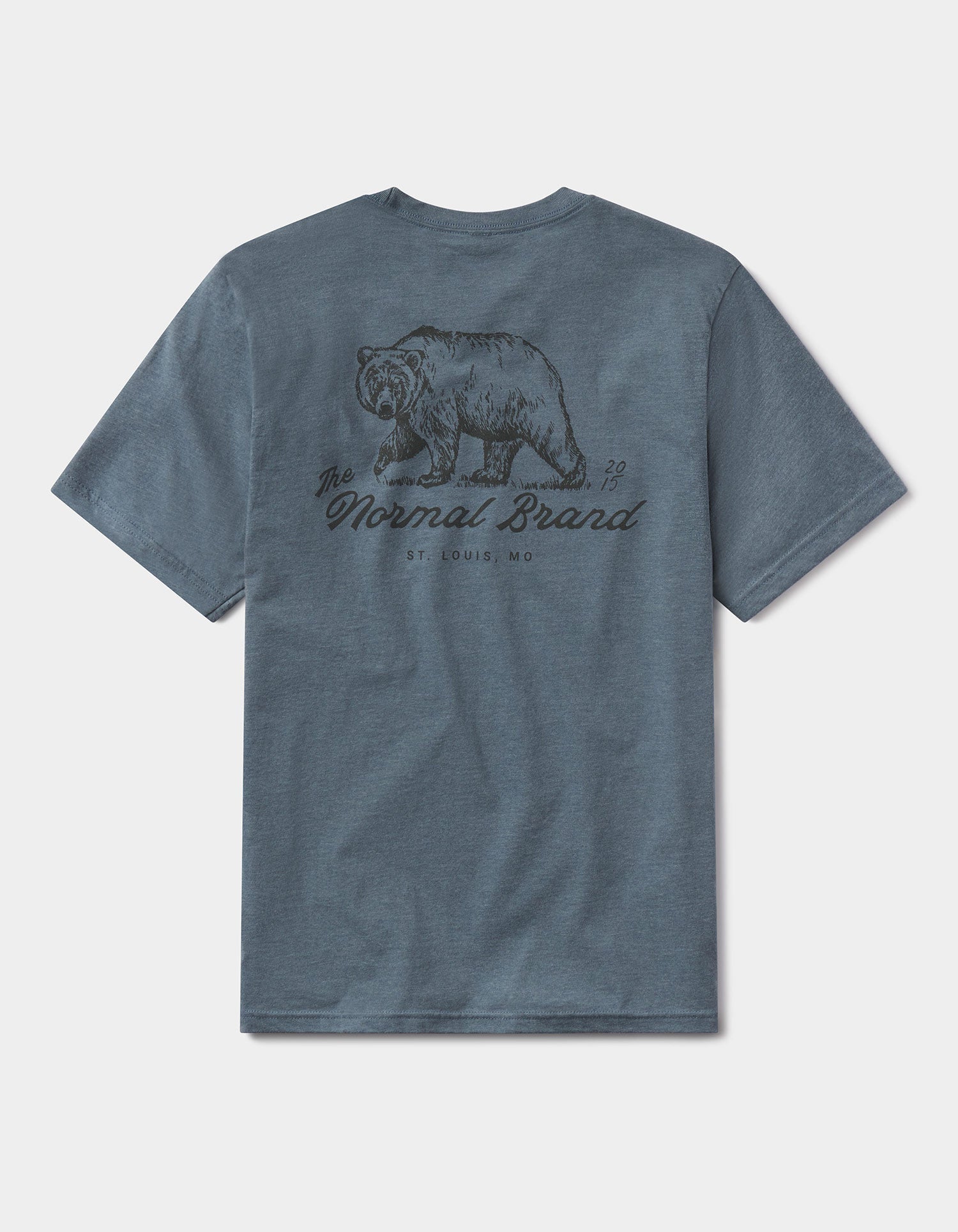 Men | Illustrated Bear Tee | Indigo