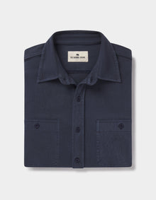 Men | Lennox Jersey Button Up | Navy
