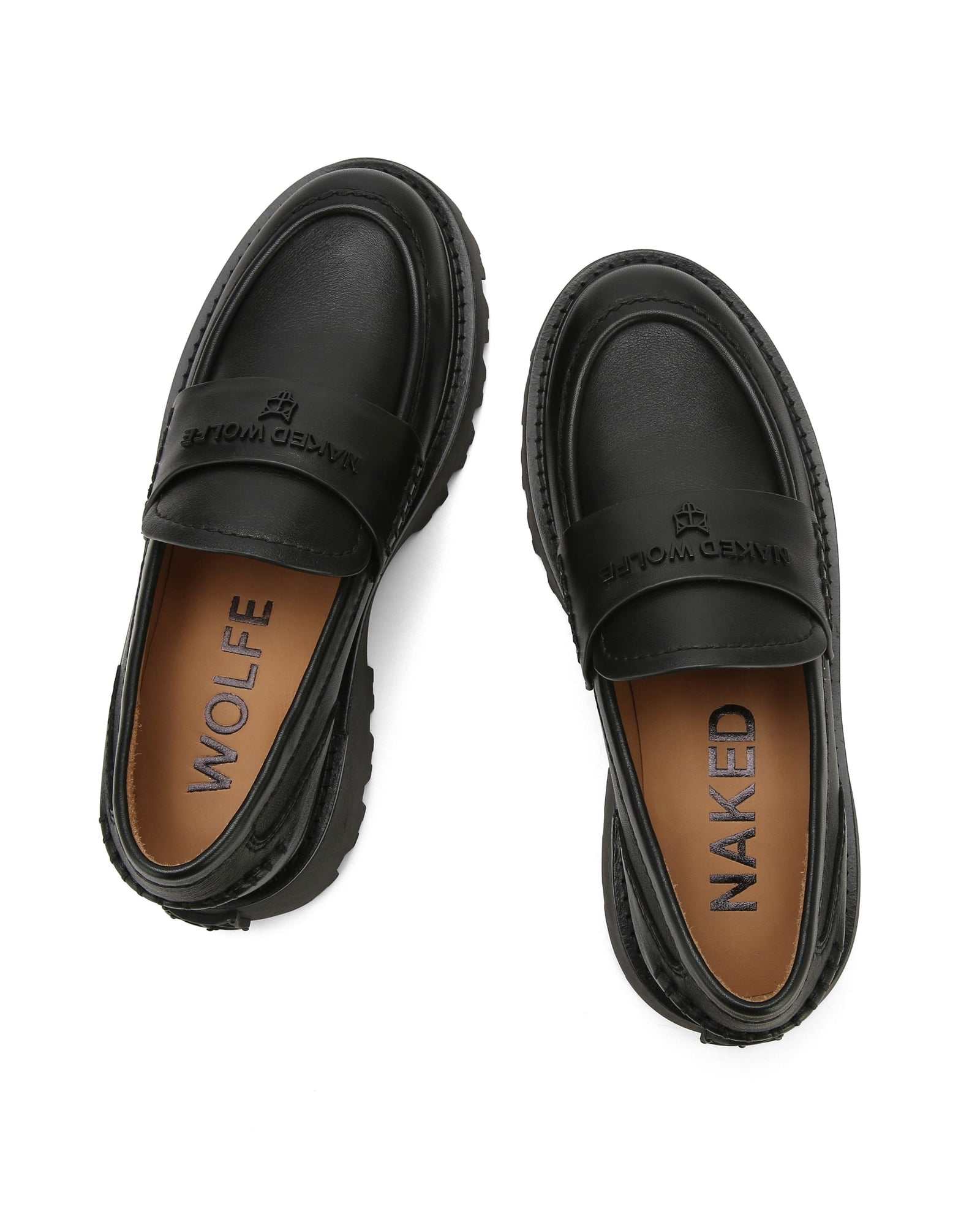 Womens | Flawed Leather Loafer | Black
