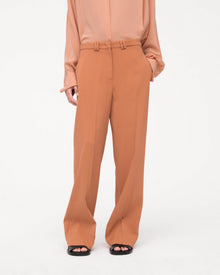 Another Tomorrow Fluid Trouser in Clay – Viscose Women's Trousers