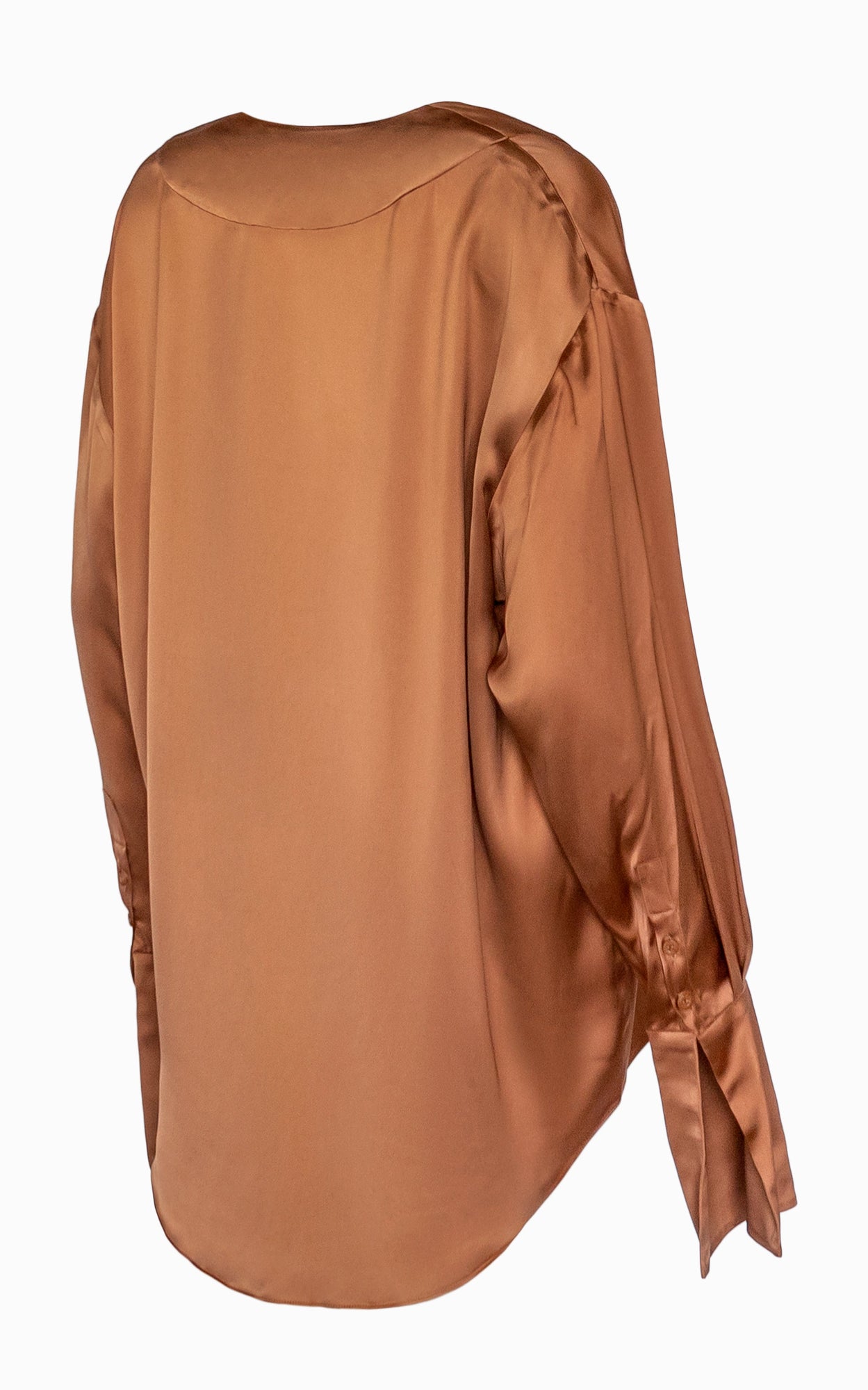 Flux Deep V Blouse | Caramel
