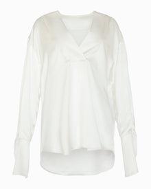Flux Deep V Blouse | Ivory