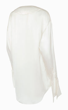 Flux Deep V Blouse | Ivory