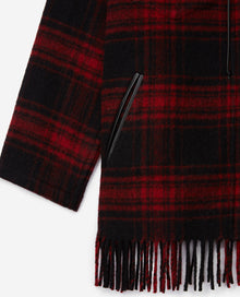 Tartan Wool Jacket | Women | Red x Black