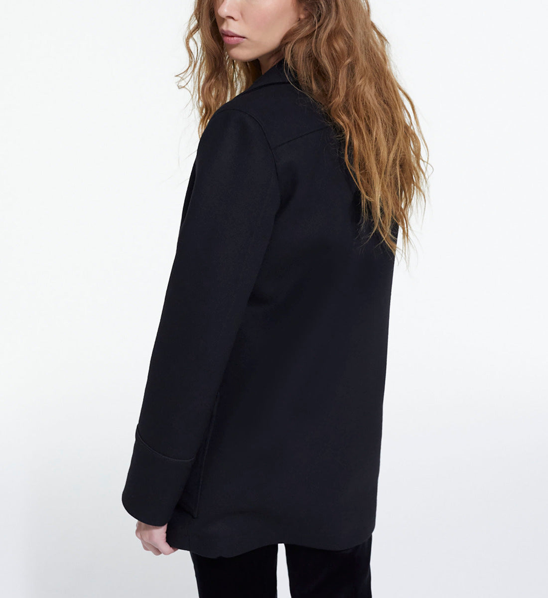 Wool Coat With Leopard Lining | Women | Black