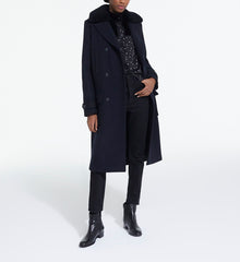 Wool Coat | Women | Navy Blue